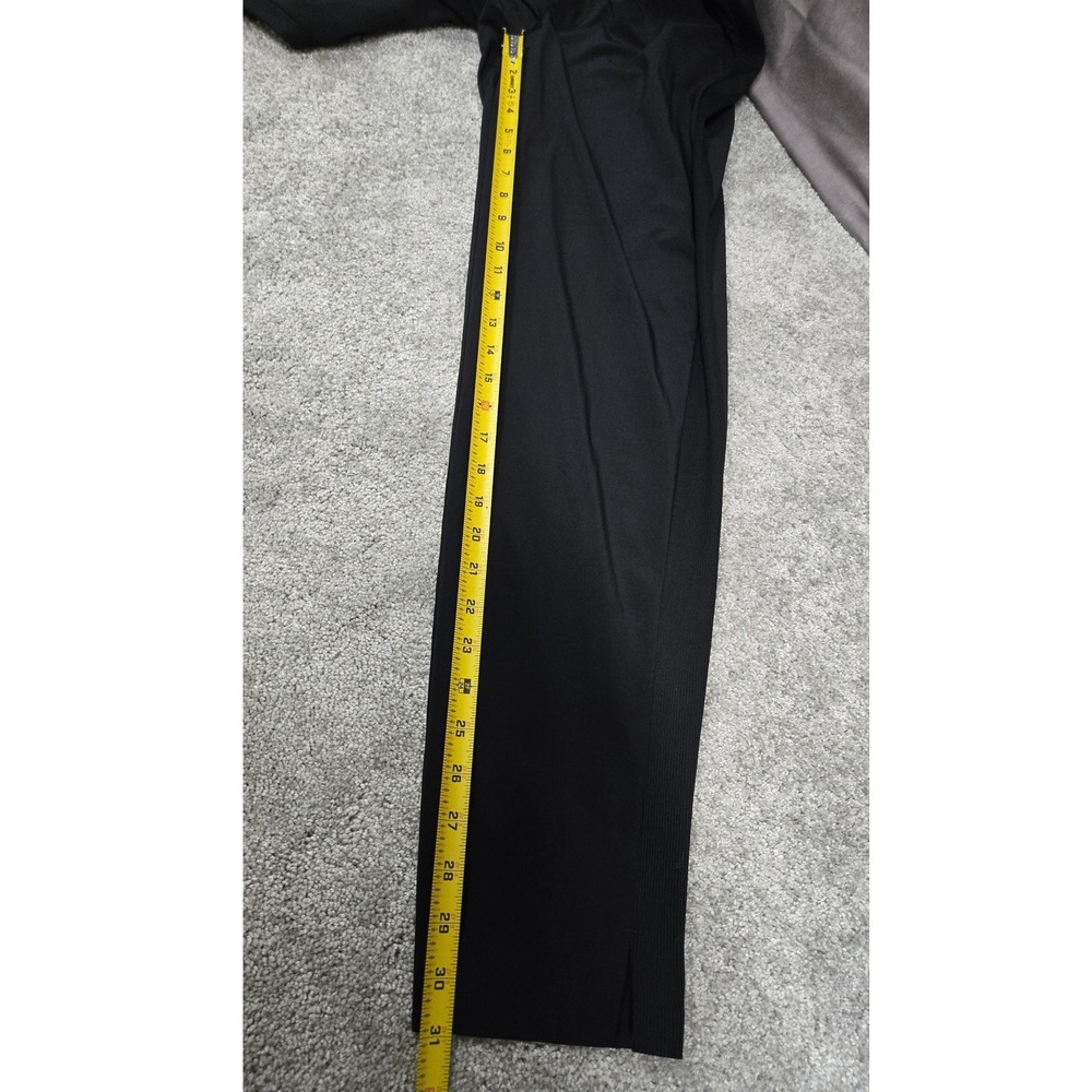 Athleta Brooklyn Ankle Pants Stretch Travel Work Slits Black Women's Size 4 Tall - Picture 7 of 12